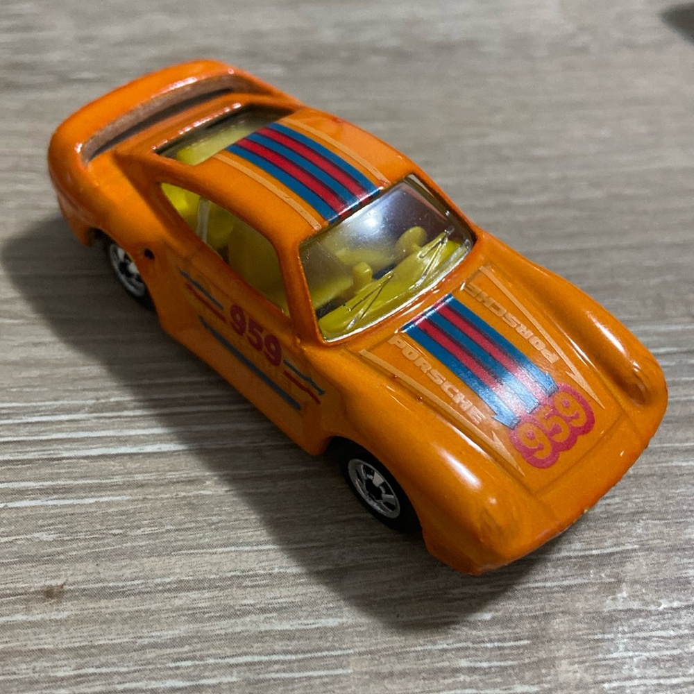 1987 Hot Wheels Color Changer Racer VHTF ORANGE Porsche 959 Blackwalls Malaysia